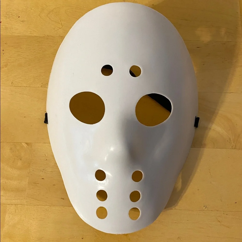 Friday the 13th Face Mask Halloween Jason Voorhees White Hockey Mask